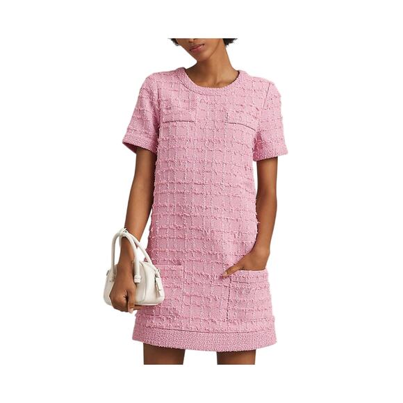 Endless Rose Dresses & Skirts - Endless Rose Tweed Pink Shift Mini Dress Size S